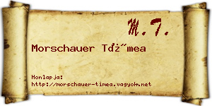 Morschauer Tímea névjegykártya